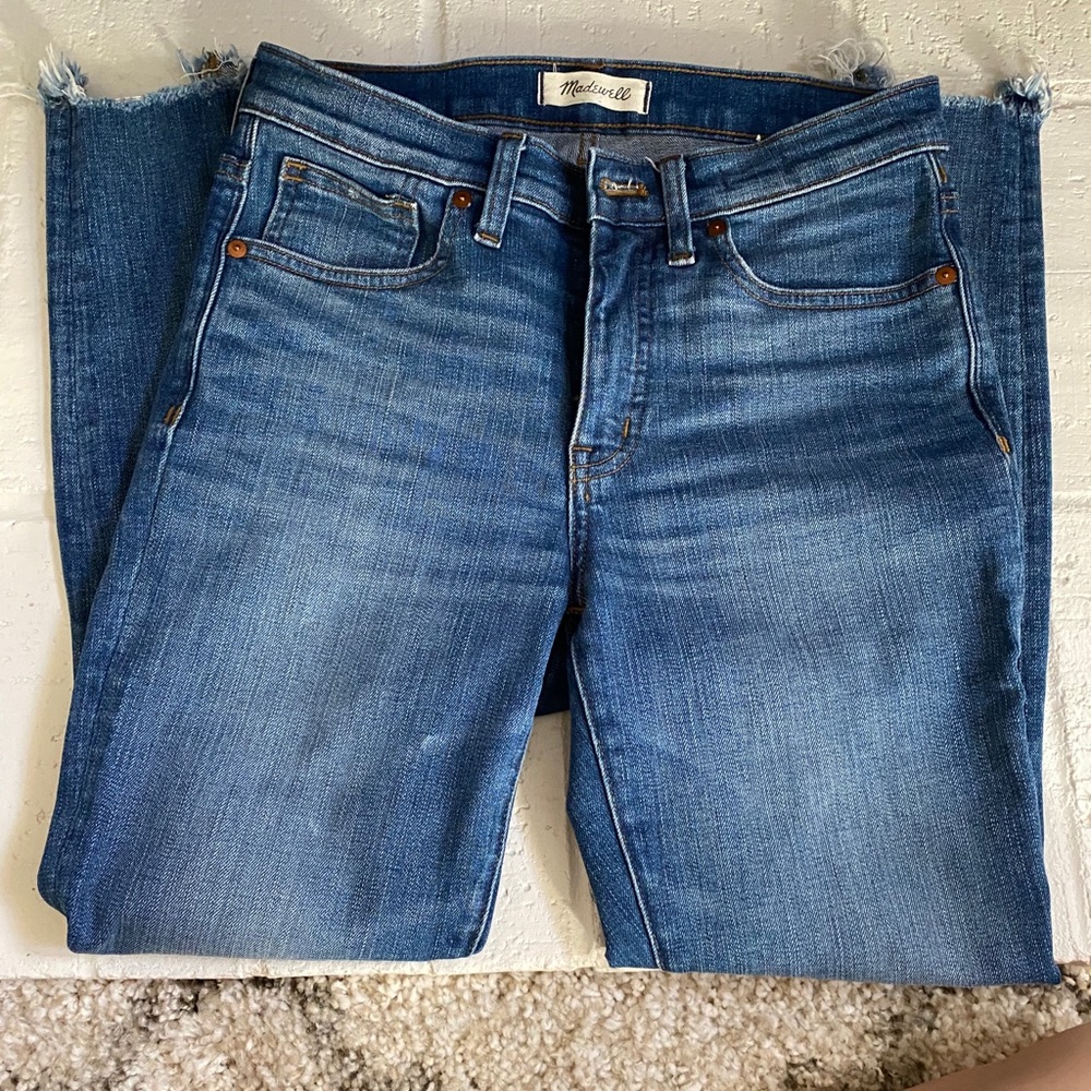 Madewell 9” high rise skinny crop